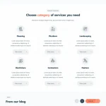 Service Listings Website Design with Free VPS Web Hosting