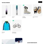 Sportswear Shop Website Design with Free VPS Web Hosting