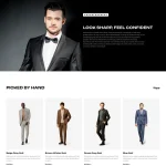Tuxedo Shop Website Design with Free VPS Web Hosting