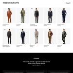 Tuxedo Shop Website Design with Free VPS Web Hosting