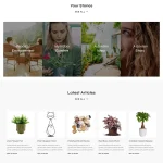Garden Shop Website Design with Free VPS Web Hosting