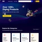 Digital Marketplace Website Design with Free VPS Web Hosting