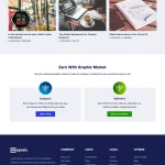 Graphic Marketplace Website Design with Free VPS Web Hosting