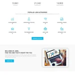 Job Portal Website Design with Free VPS Web Hosting