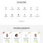Search Jobs Website Design with Free VPS Web Hosting